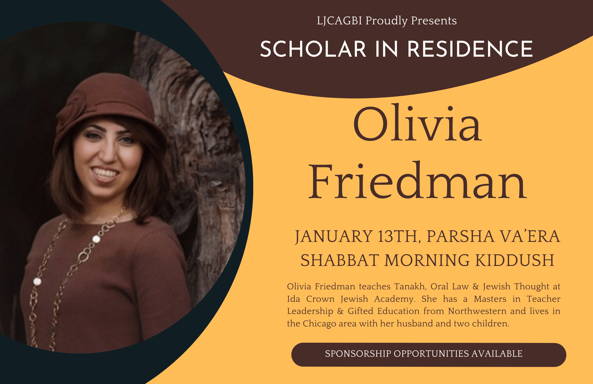 Scholar in Residence: Olivia Friedman