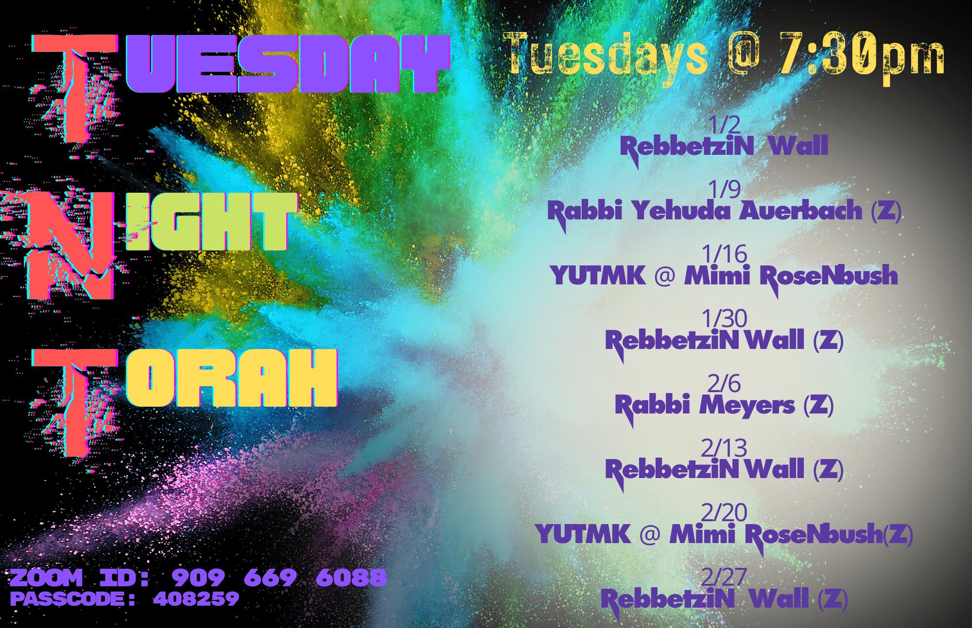 Tuesday Night Torah (Ladies)