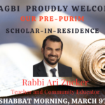 Pre-Purim Scholar in Residence
