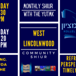 Monthly Shiur with YUTMK