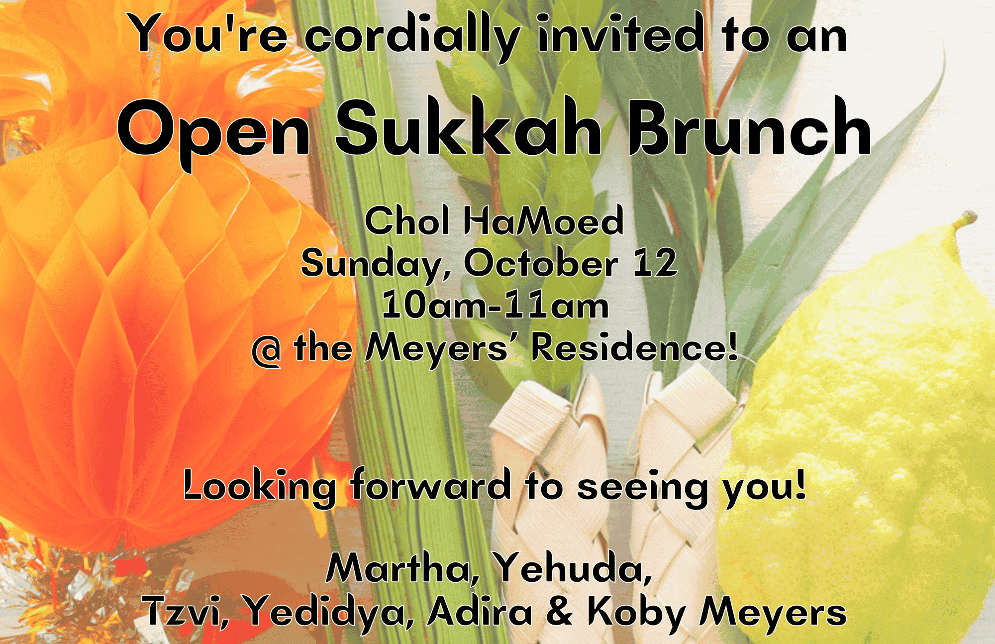 Open Sukkah Brunch