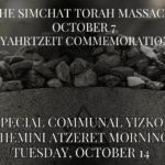 October 7 Yahrzeit Commemoration