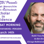 Parshat HaChodesh Scholar in Residence