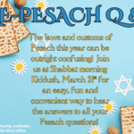 Pre-Pesach Q & A